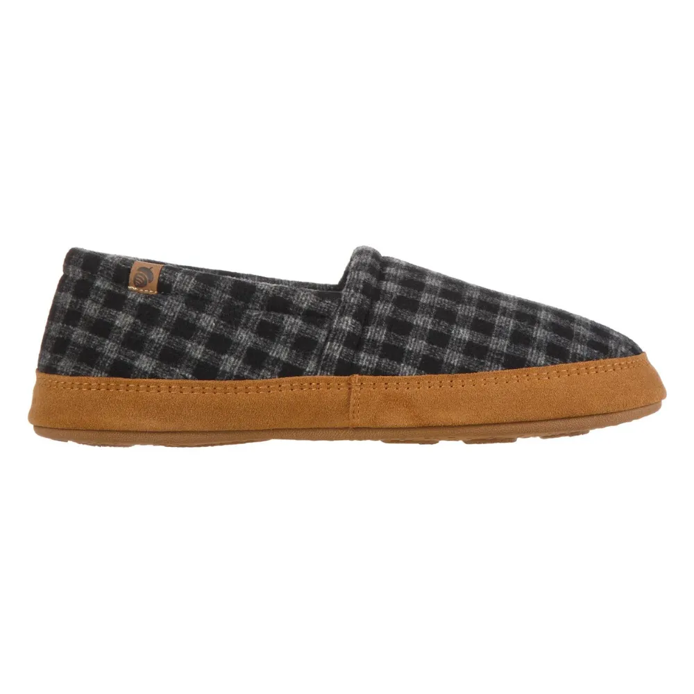 Acorn Moc-M Black Plaid Moccasin (Men's)