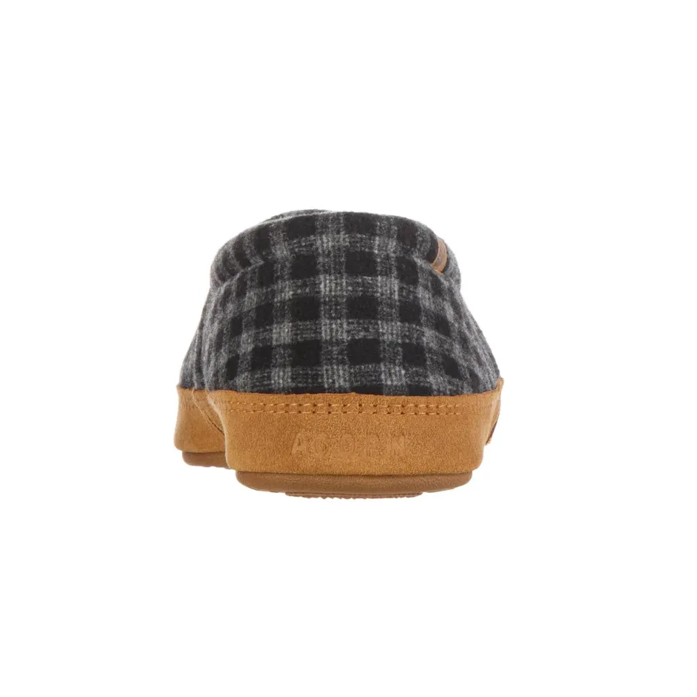 Acorn Moc-M Black Plaid Moccasin (Men's)