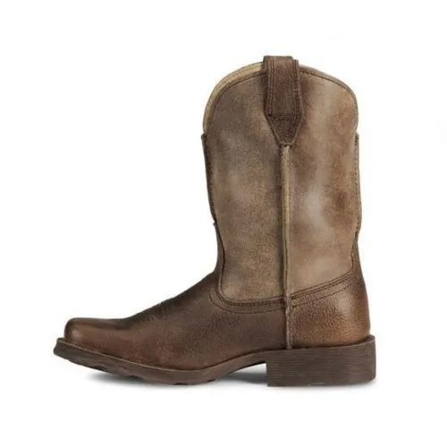 Ariat Childrens Earth Brown Rambler Western Boots 10007602