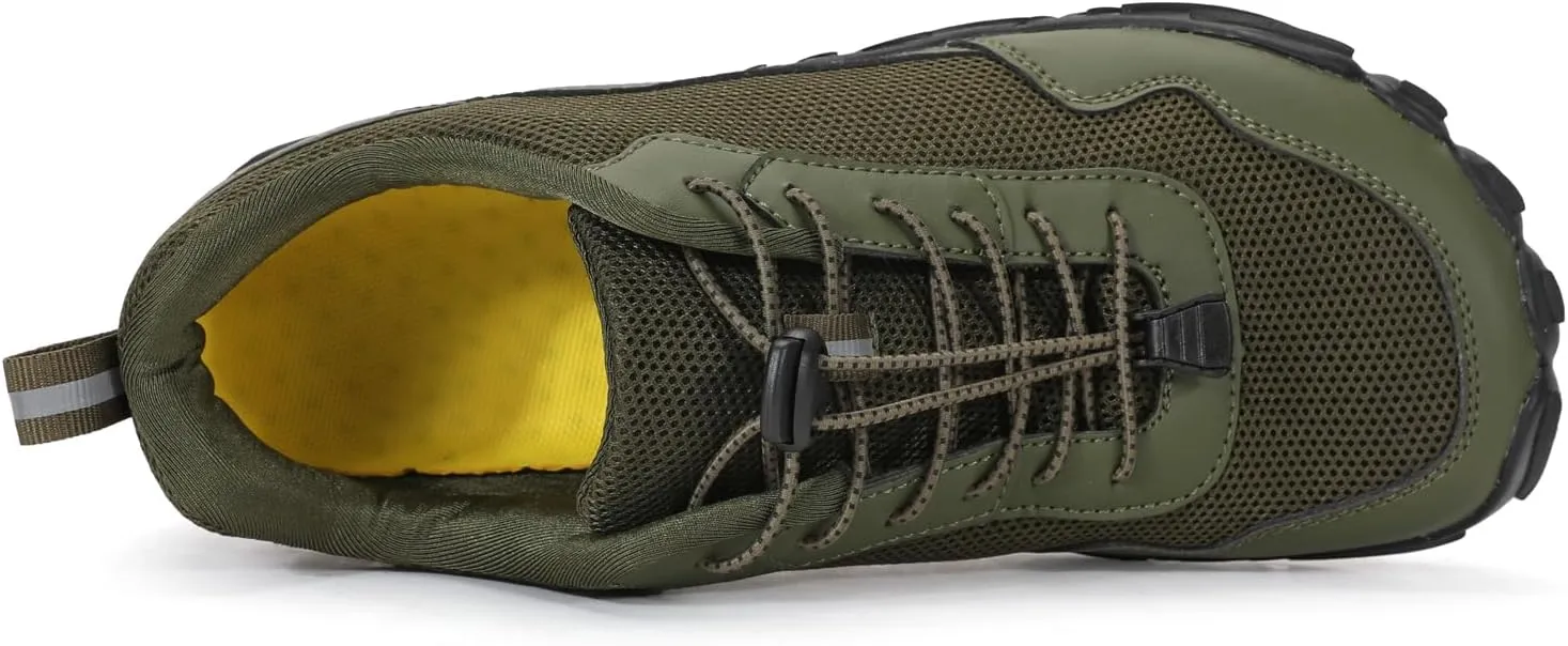 Barefoot Water Shoes Mens Trail Runner Wide Toe Box Hiking Shoes Minimalist Zero Drop Sole Quick Dry Water Sports Sneakers