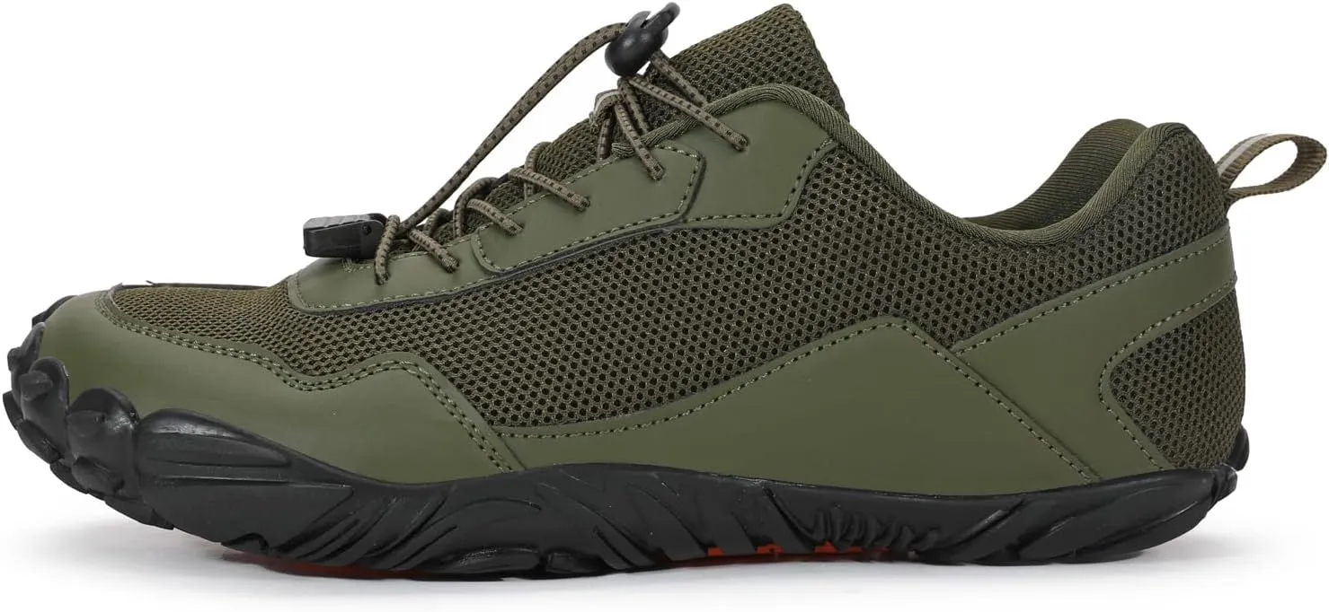 Barefoot Water Shoes Mens Trail Runner Wide Toe Box Hiking Shoes Minimalist Zero Drop Sole Quick Dry Water Sports Sneakers