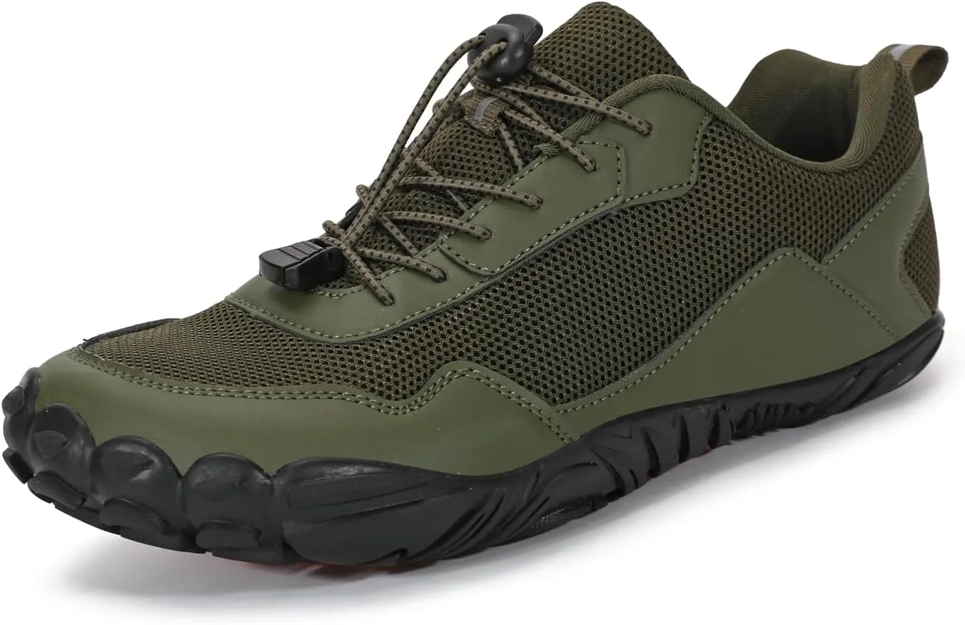 Barefoot Water Shoes Mens Trail Runner Wide Toe Box Hiking Shoes Minimalist Zero Drop Sole Quick Dry Water Sports Sneakers
