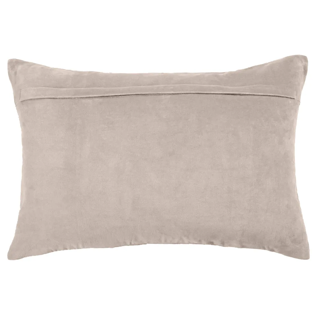 Boulder Embroidered Feather Cushion Quartz