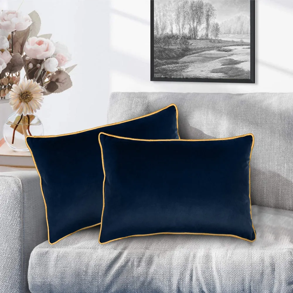 Cotton Home Velvet Cushion 45x30cm Pack of 4