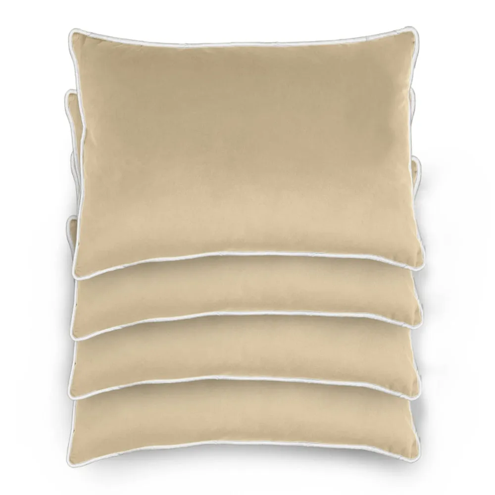 Cotton Home Velvet Cushion 45x30cm Pack of 4