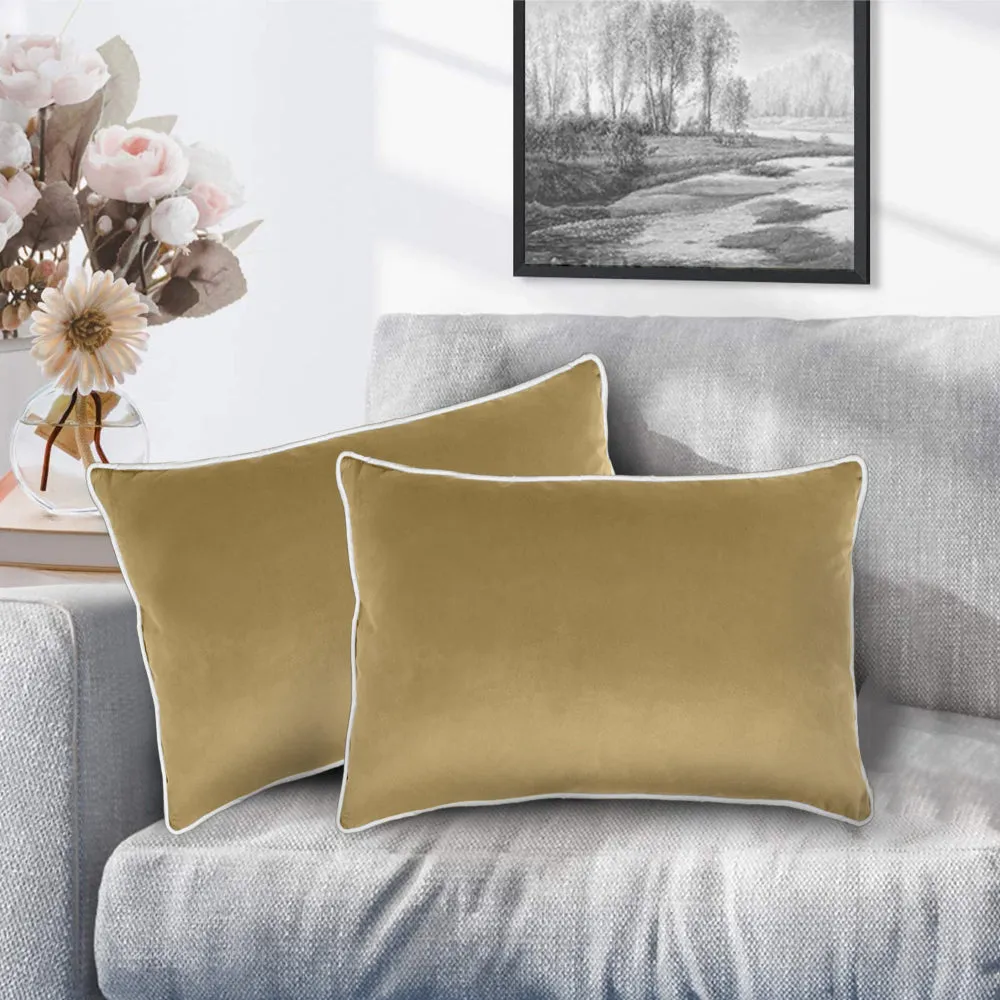 Cotton Home Velvet Cushion 45x30cm Pack of 4