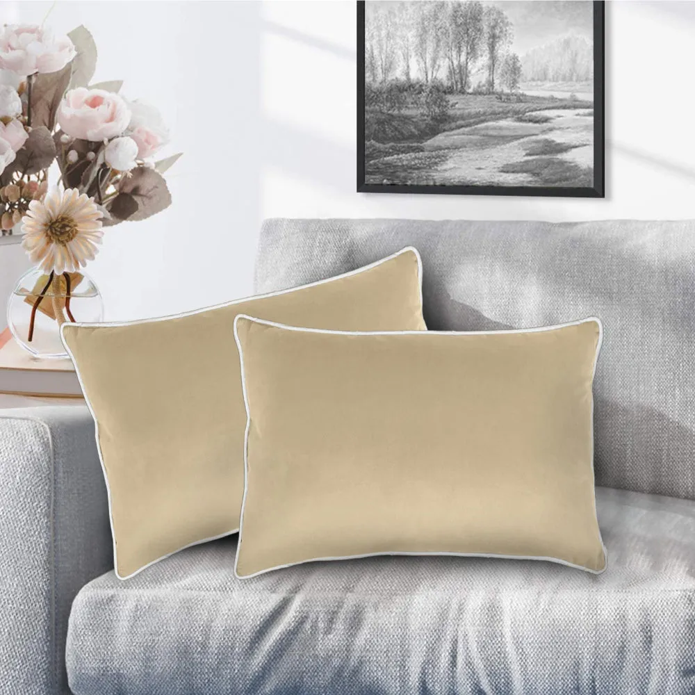 Cotton Home Velvet Cushion 45x30cm Pack of 4