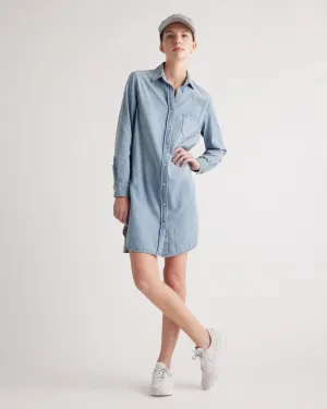 Distressed Denim Shirt Dress