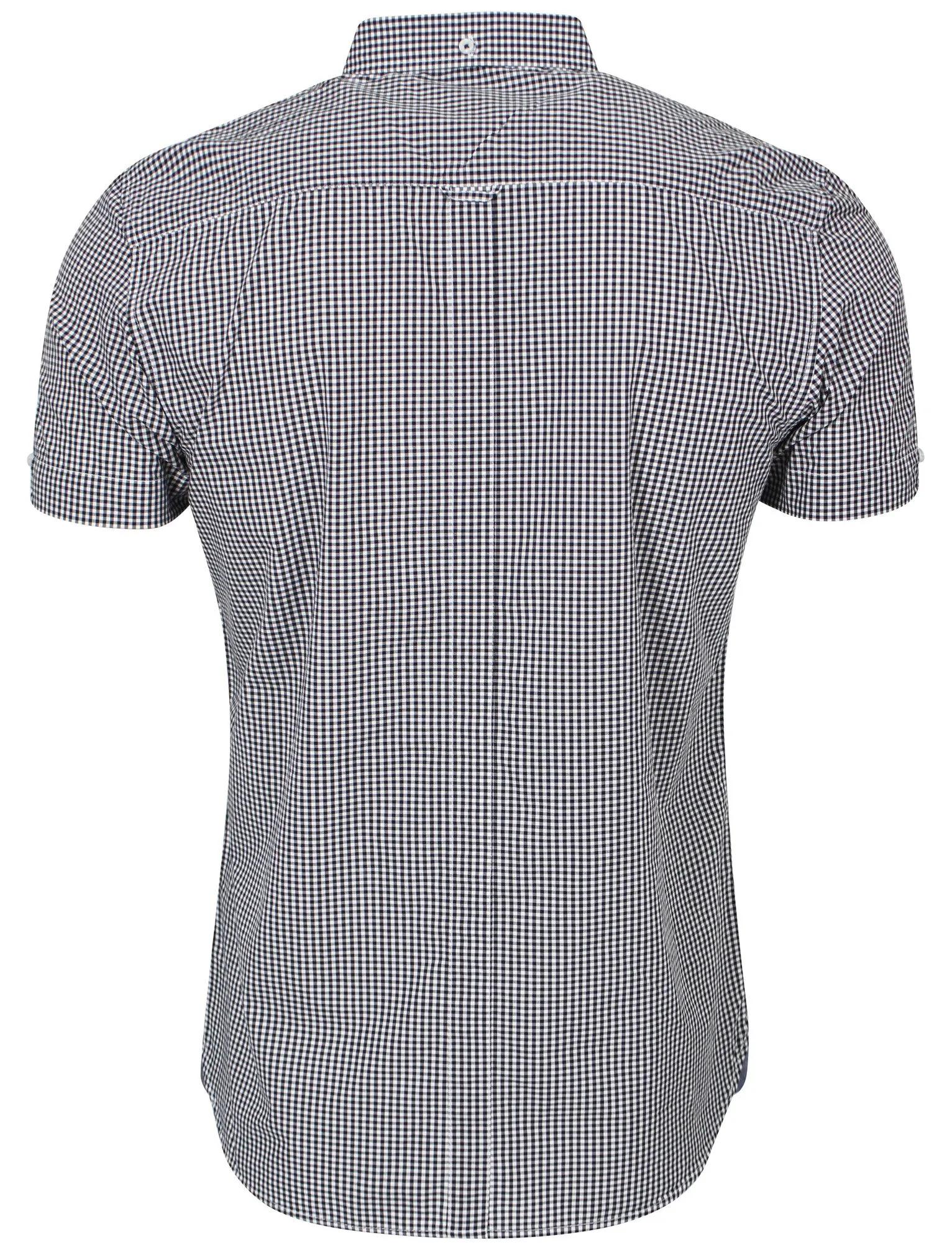 Gingham Shirt in Navy - Le Shark