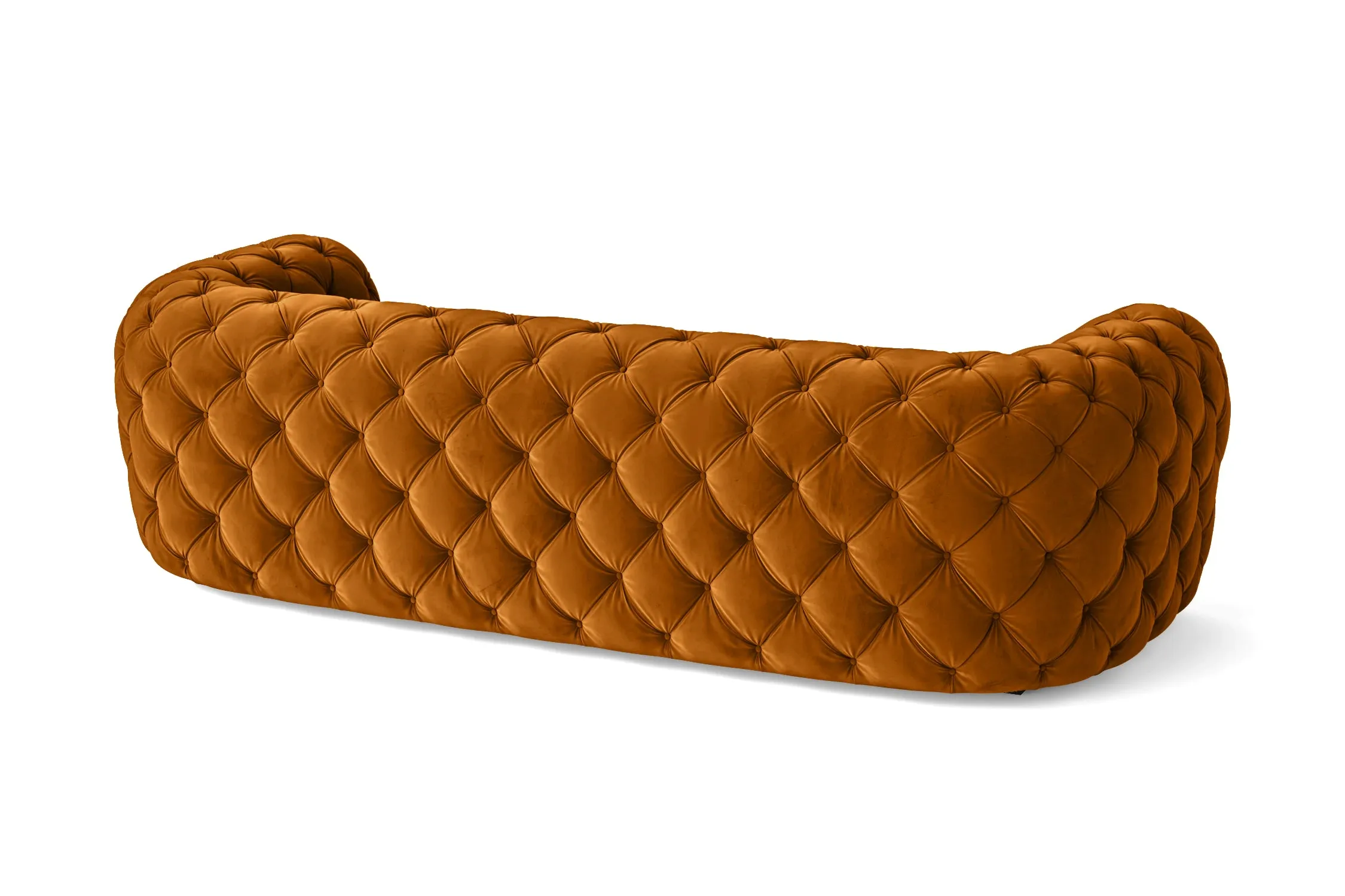 Lecce 3 Seater Sofa Gold Velvet
