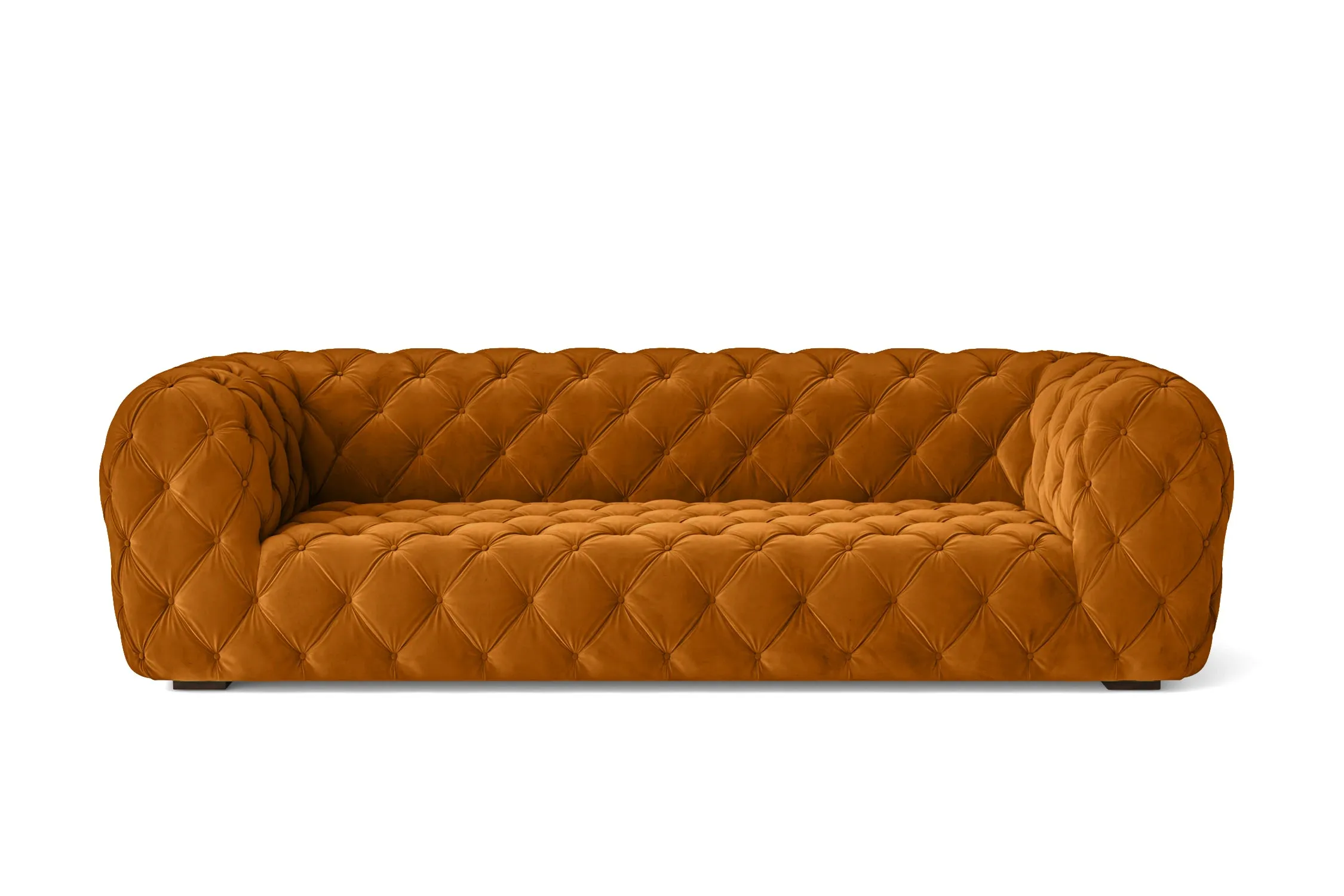 Lecce 3 Seater Sofa Gold Velvet