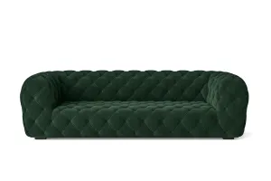 Lecce 3 Seater Sofa Green Velvet