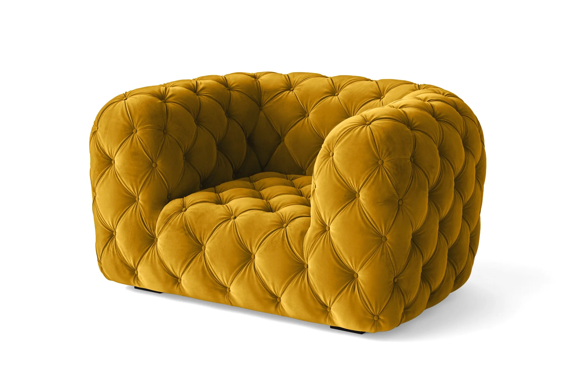 Lecce Armchair Yellow Velvet