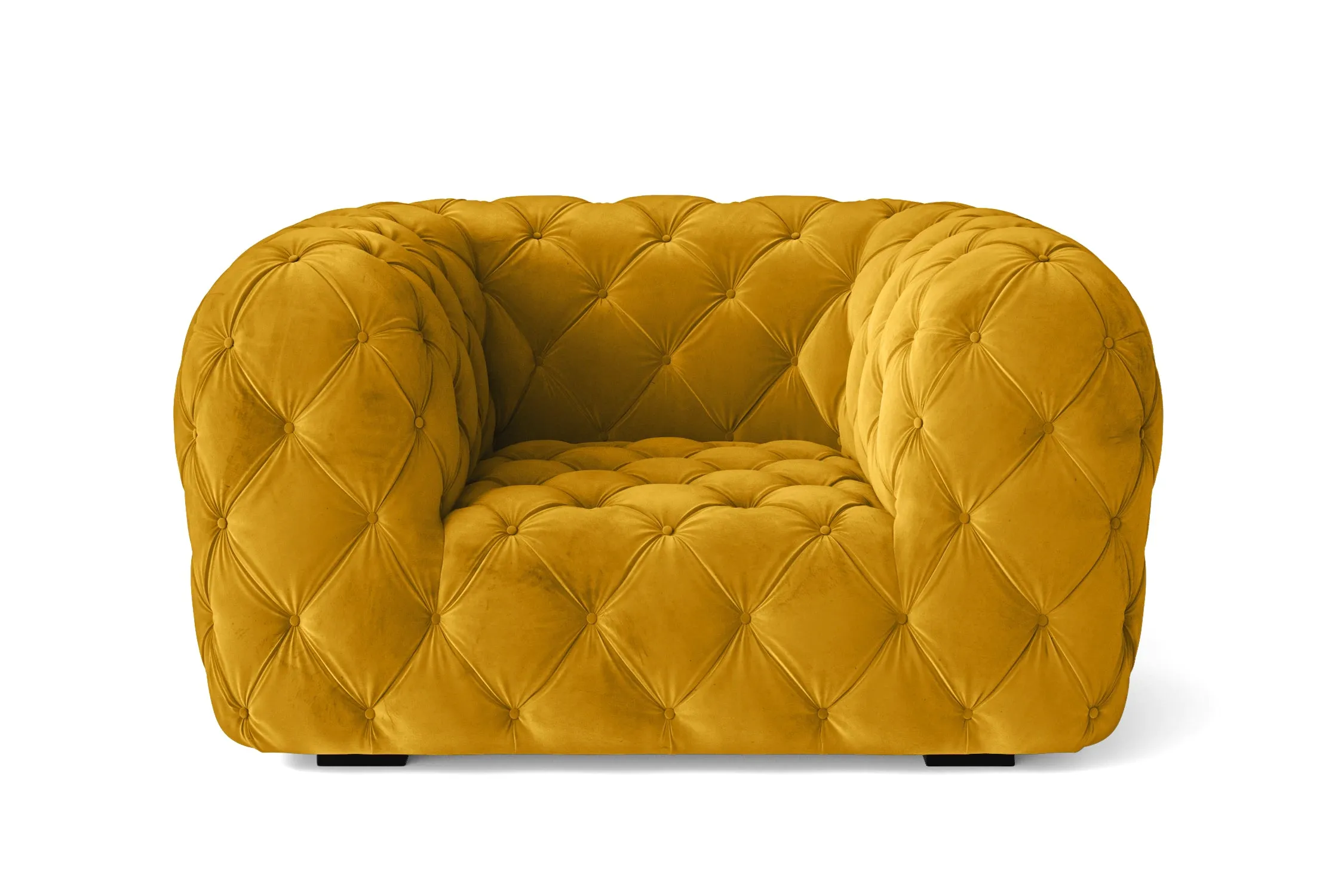 Lecce Armchair Yellow Velvet