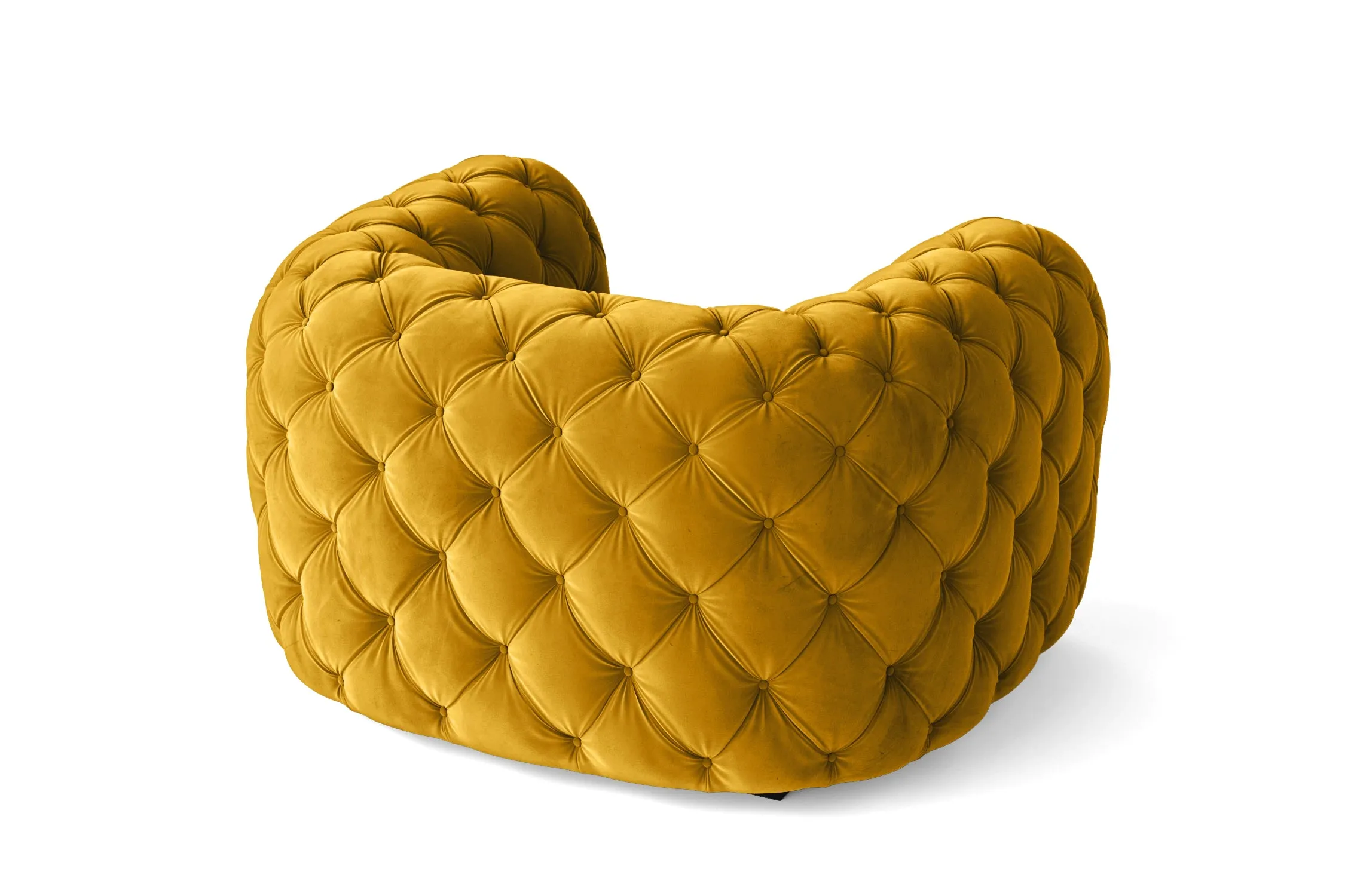 Lecce Armchair Yellow Velvet