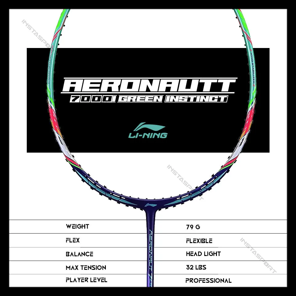Li-Ning Aeronaut 7000I Green (Instinct) Badminton Racket