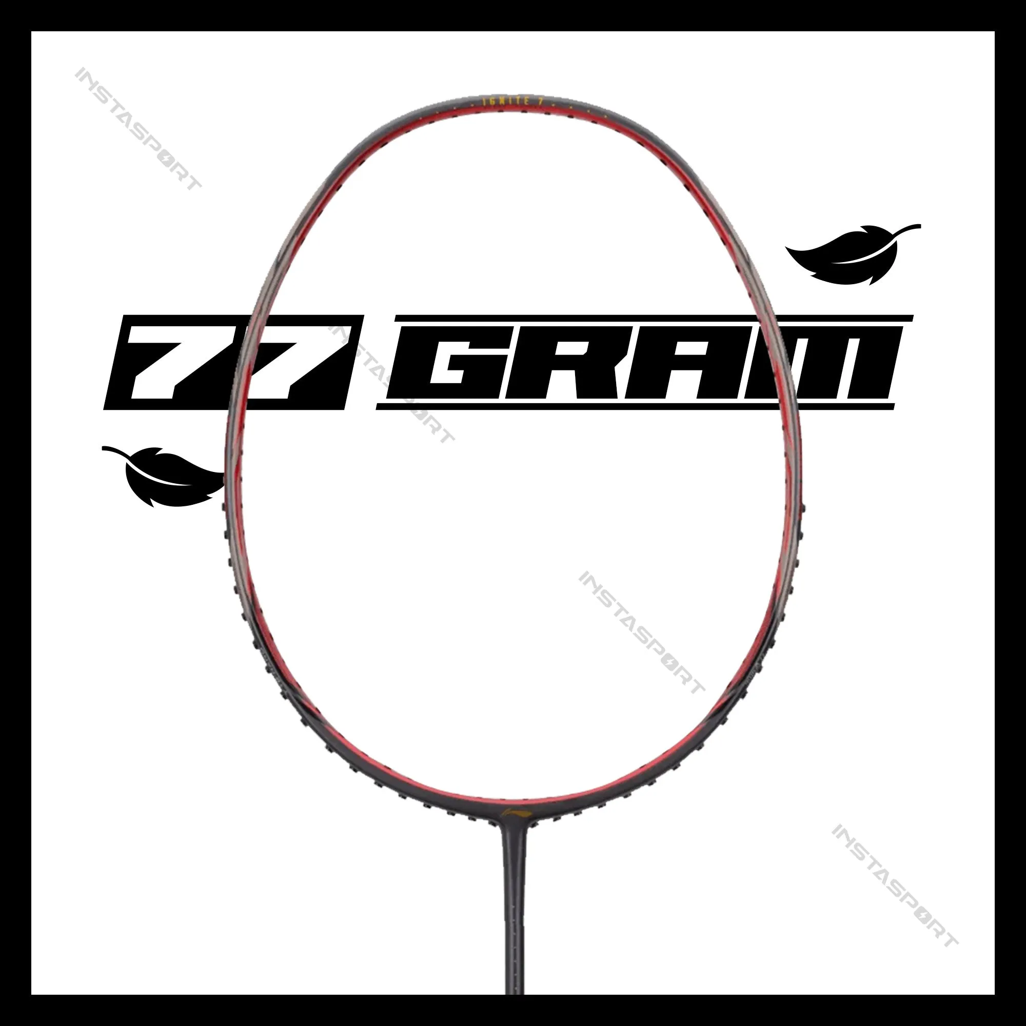 Li-Ning Ignite 7 Badminton Racket (Dark Grey/ Red)