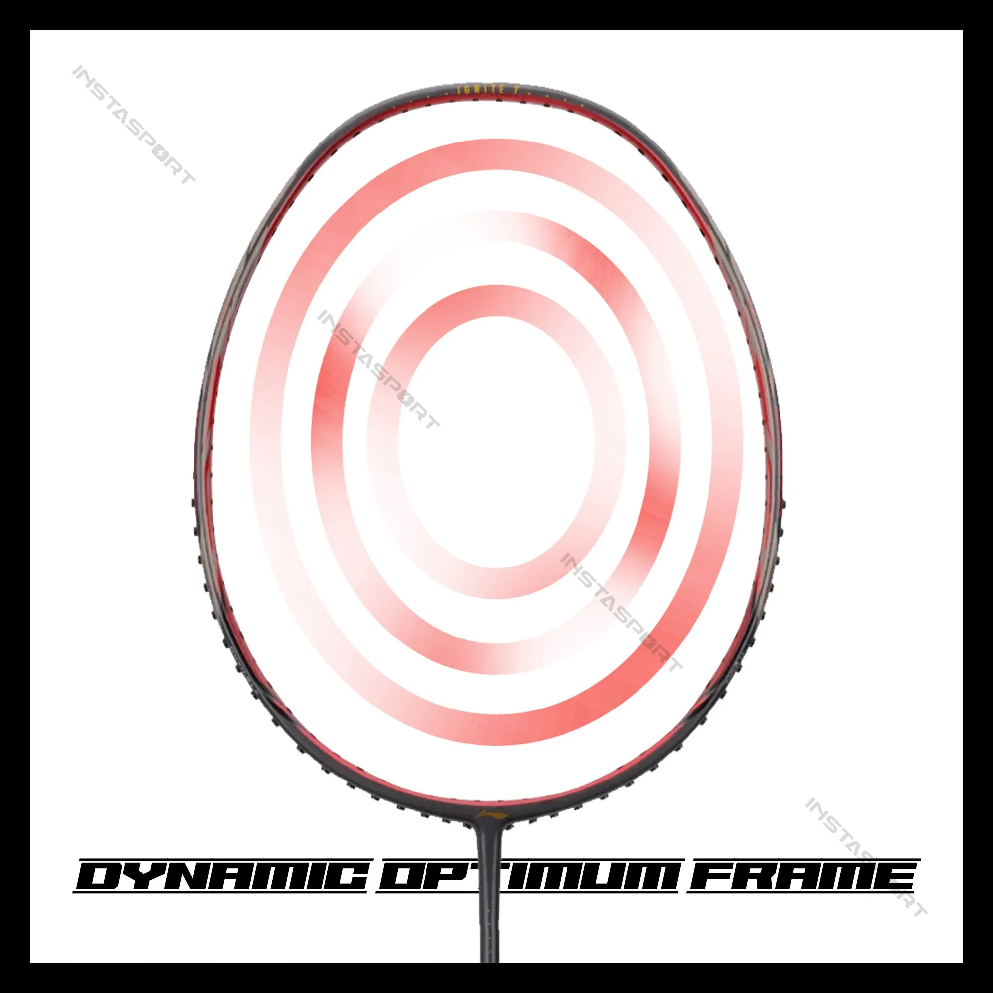 Li-Ning Ignite 7 Badminton Racket (Dark Grey/ Red)