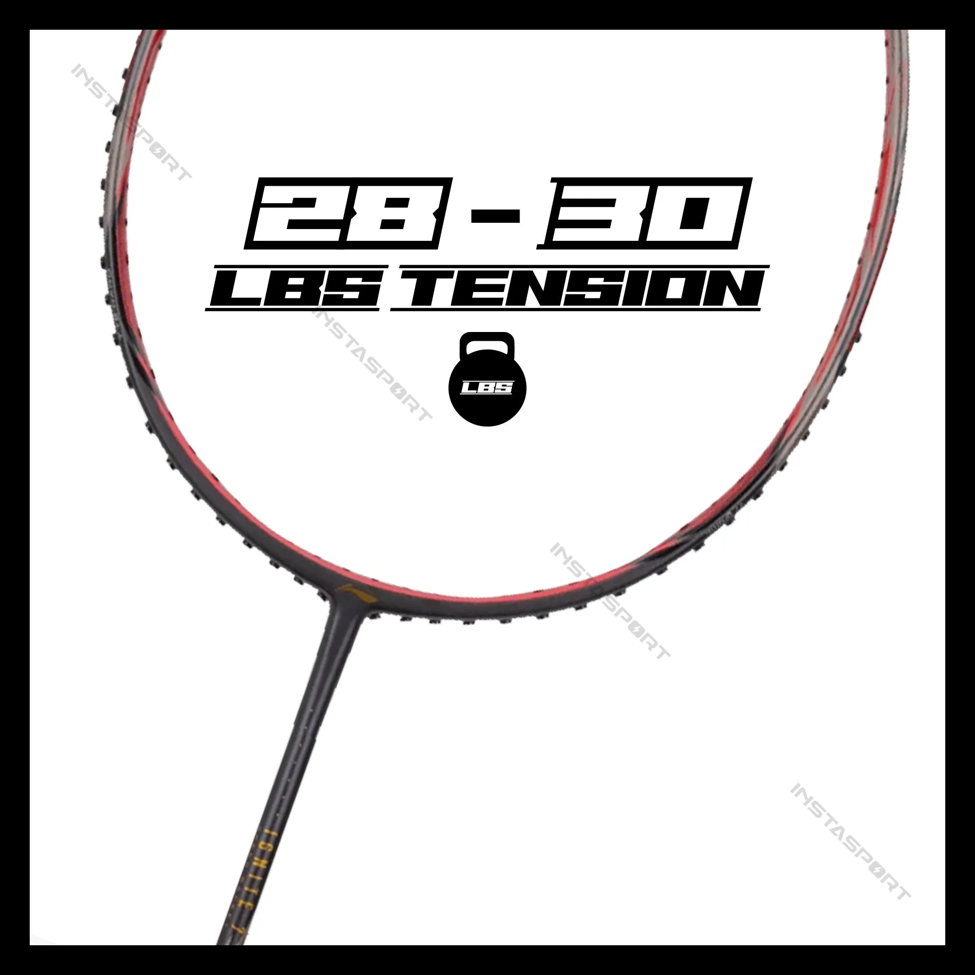Li-Ning Ignite 7 Badminton Racket (Dark Grey/ Red)