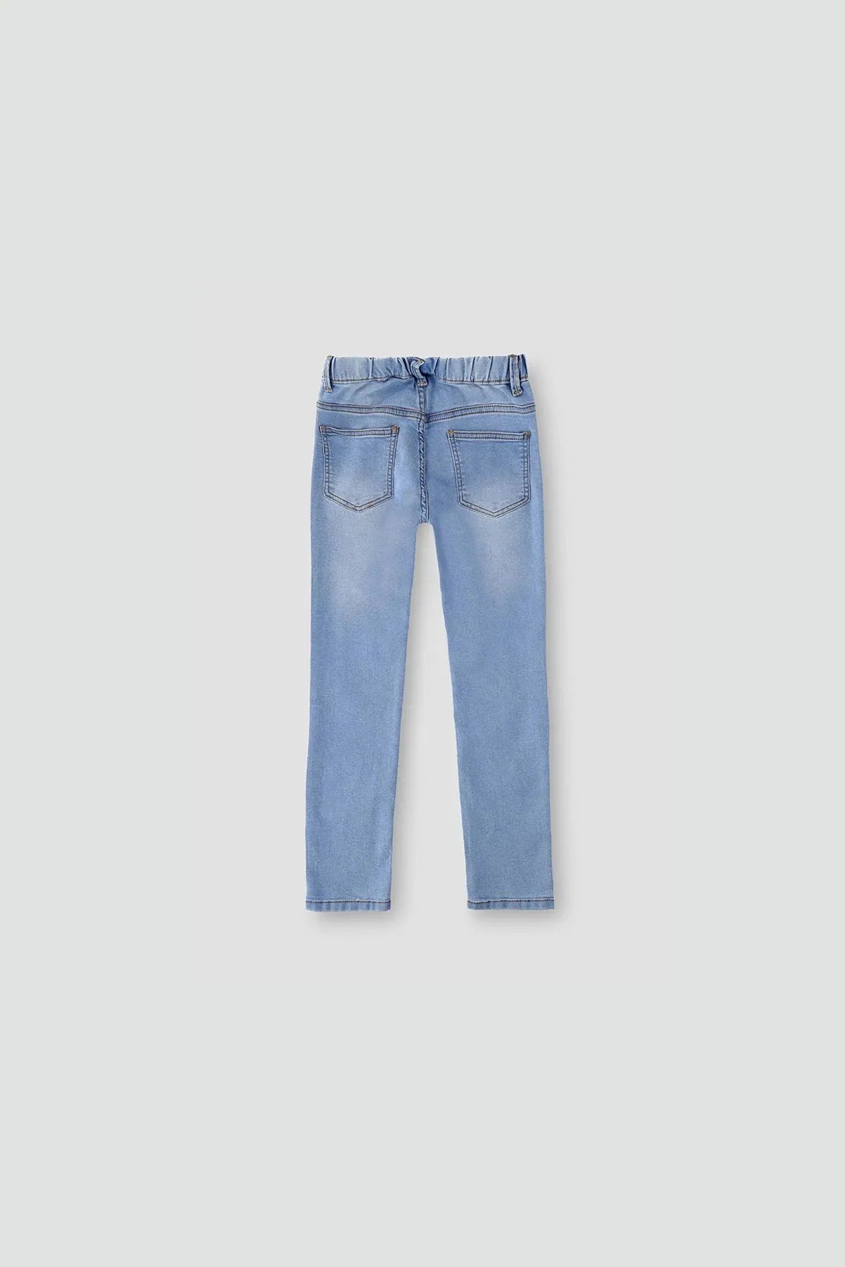 Light Wash Denim Jegging For Girl - Light Blue