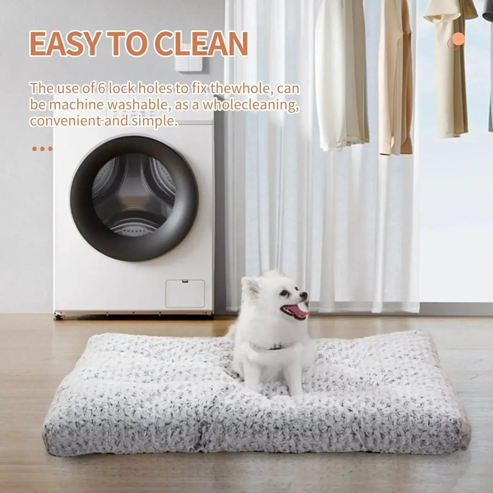 Luxurious Comfort: Thickened Rose Velvet Dog Bed