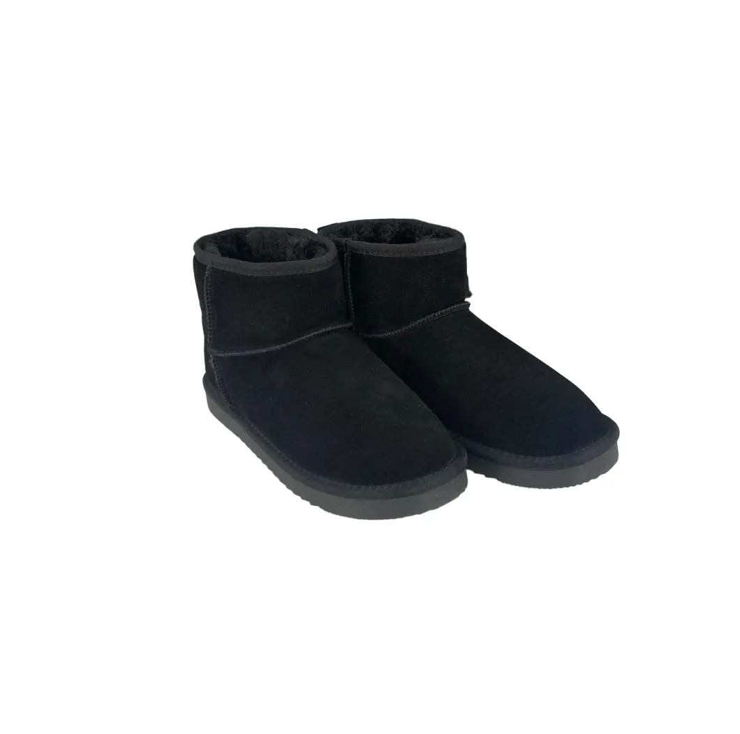 Mens Grosby Juneau Boot Slippers Black