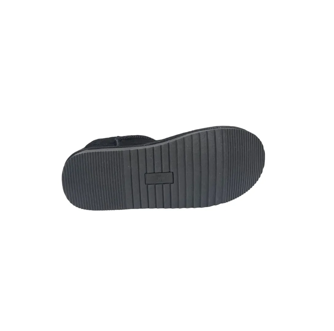 Mens Grosby Juneau Boot Slippers Black