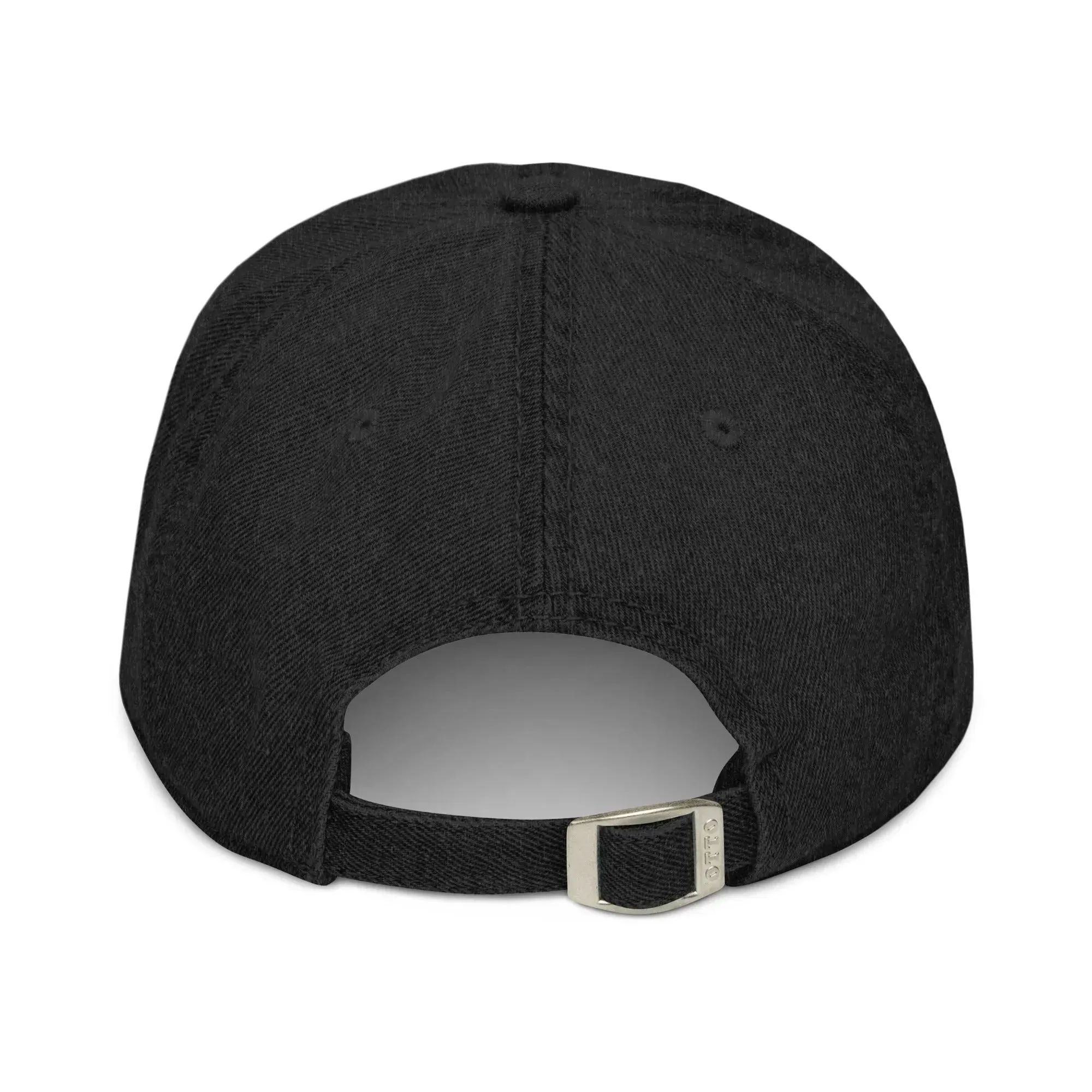Mexican Otomi Embroidered Denim Dad Hat