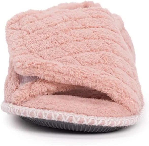 Muk Luks Marylou Women's Micro Chenille Slippers - Pink
