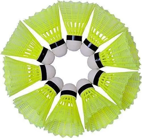 NAS TOSS-125 Plastic Badminton Shuttlecock(Pack of 10)
