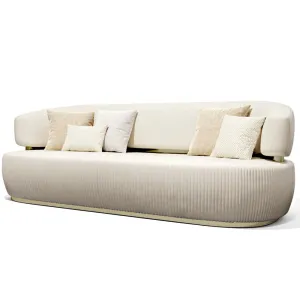 Nova 3-Seater Velvet Sofa in  – Luxurious Comfort, L230cm x W110cm x H86cm