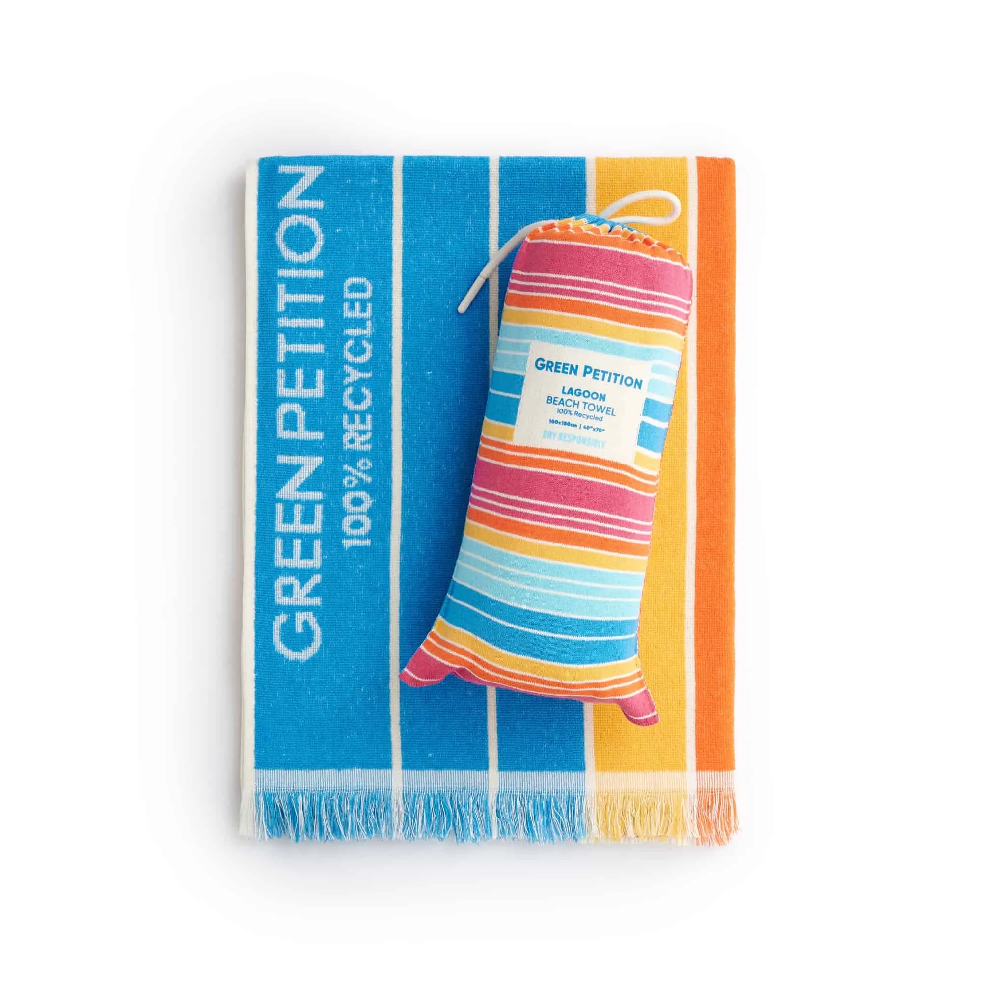 Ocean Lagoon Aqua Beach Towel