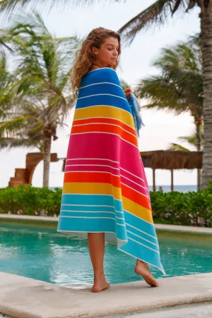 Ocean Lagoon Aqua Beach Towel