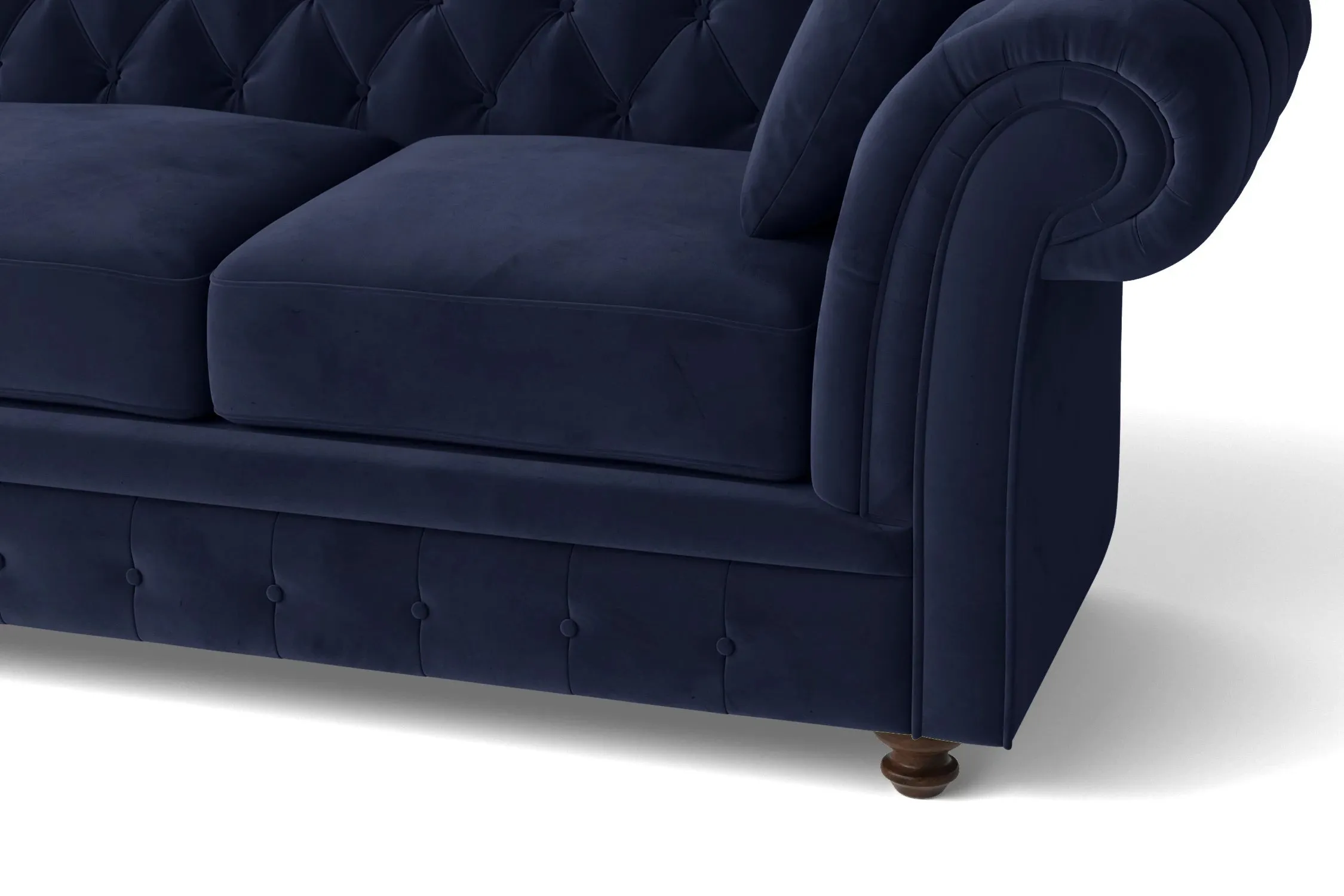 Pesaro Armchair Dark Blue Velvet