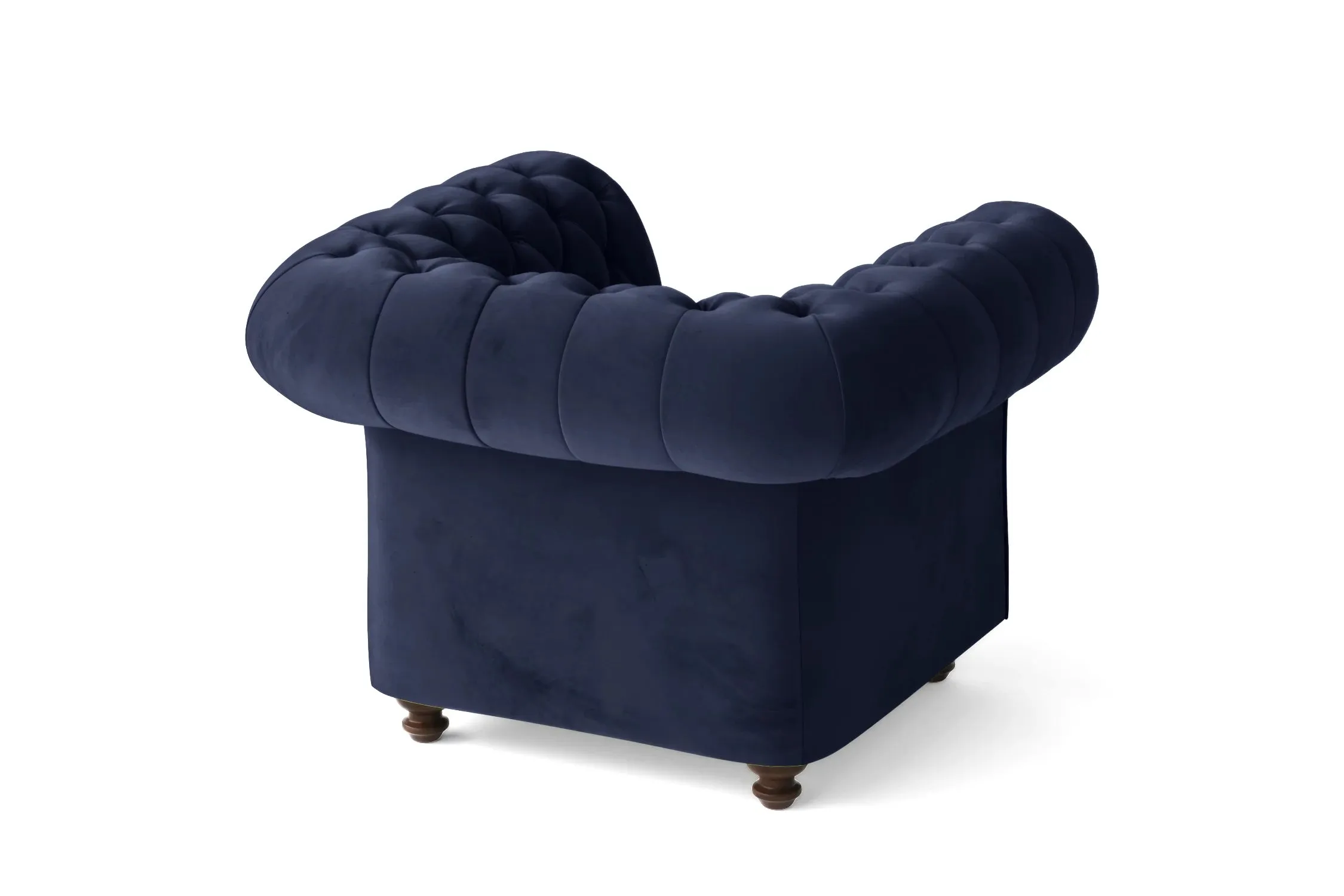 Pesaro Armchair Dark Blue Velvet