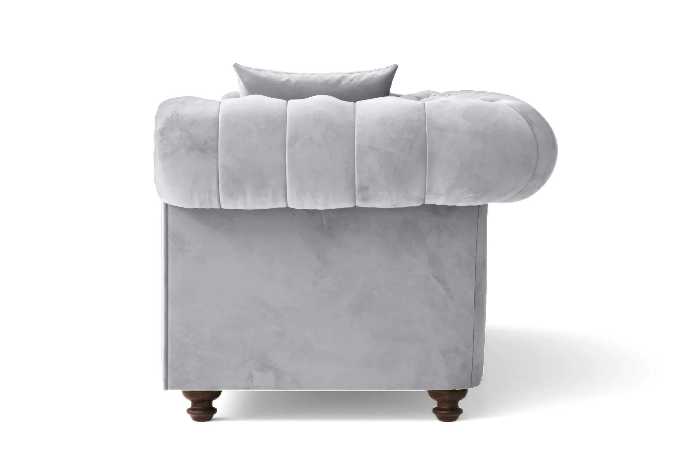 Pesaro Armchair Silver Velvet