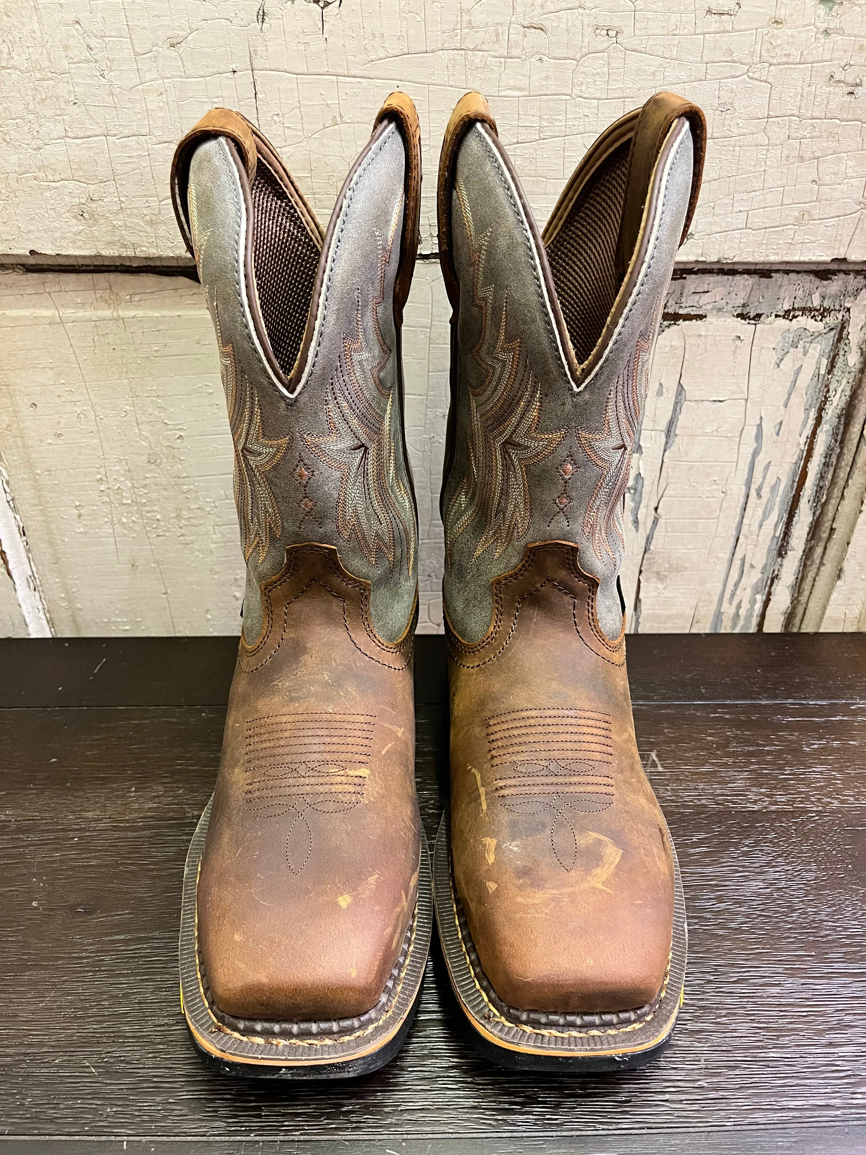 R. Watson Men's Hazel Bay/Smoke Grey Composite Toe Cowboy Work Boots RW1202CTWP