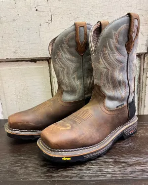 R. Watson Men's Hazel Bay/Smoke Grey Composite Toe Cowboy Work Boots RW1202CTWP
