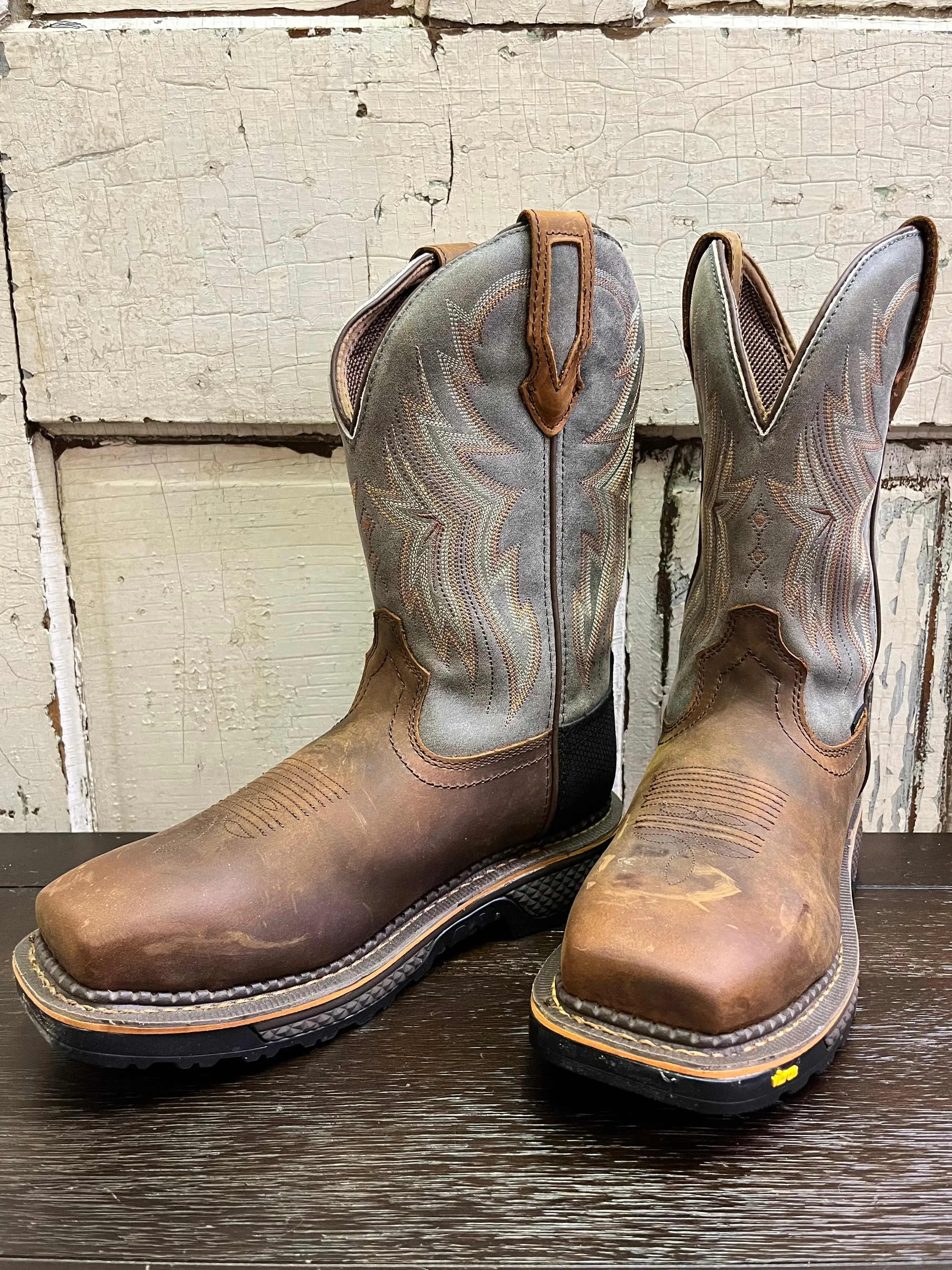 R. Watson Men's Hazel Bay/Smoke Grey Composite Toe Cowboy Work Boots RW1202CTWP