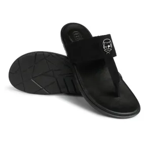 Soho  - Black Suede Signature Slippers