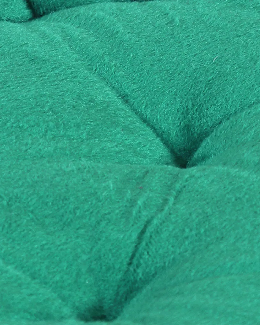 Solid Velvet Filled Floor Cushion | 16x16 inches