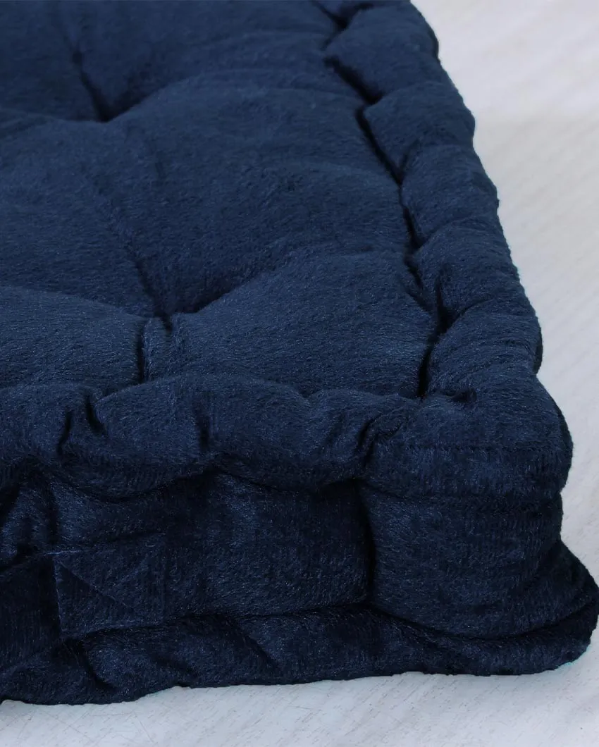 Solid Velvet Filled Floor Cushion | 16x16 inches