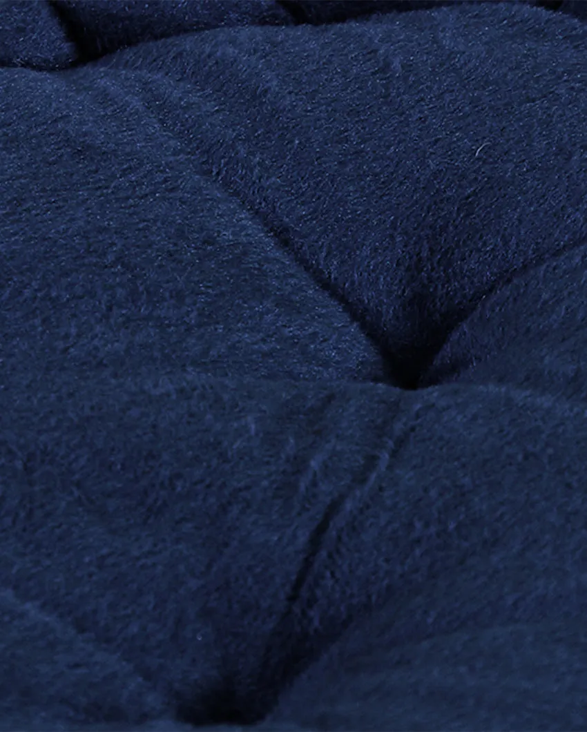 Solid Velvet Filled Floor Cushion | 16x16 inches