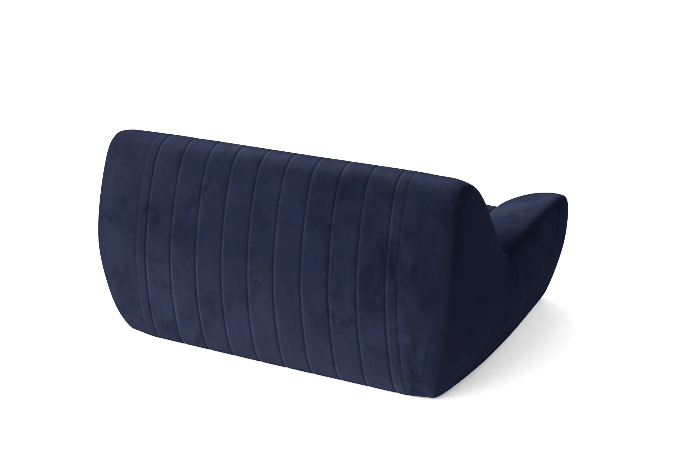 Trapani 2 Seater Sofa Dark Blue Velvet