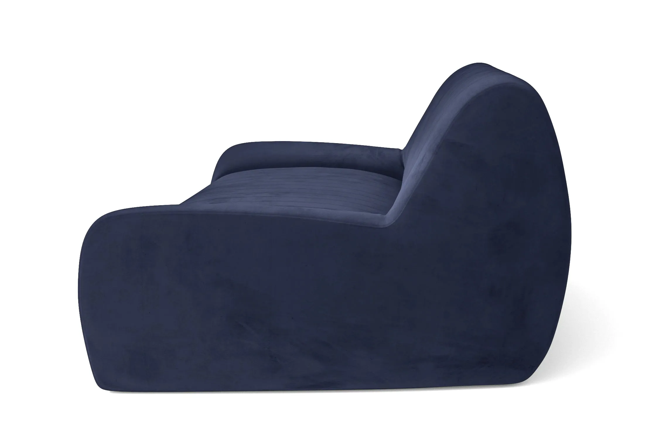 Trapani 2 Seater Sofa Dark Blue Velvet