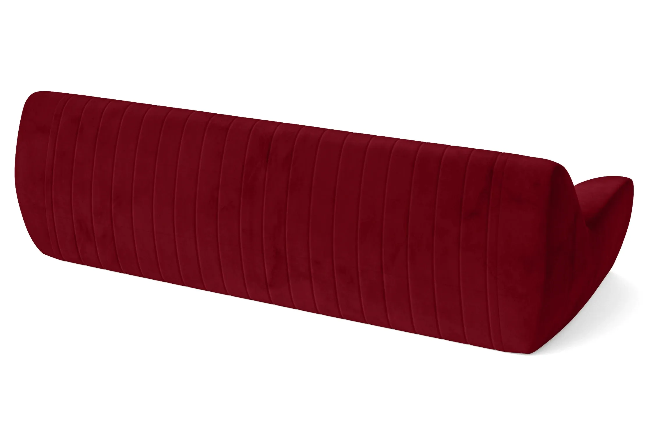 Trapani 4 Seater Sofa Red Velvet