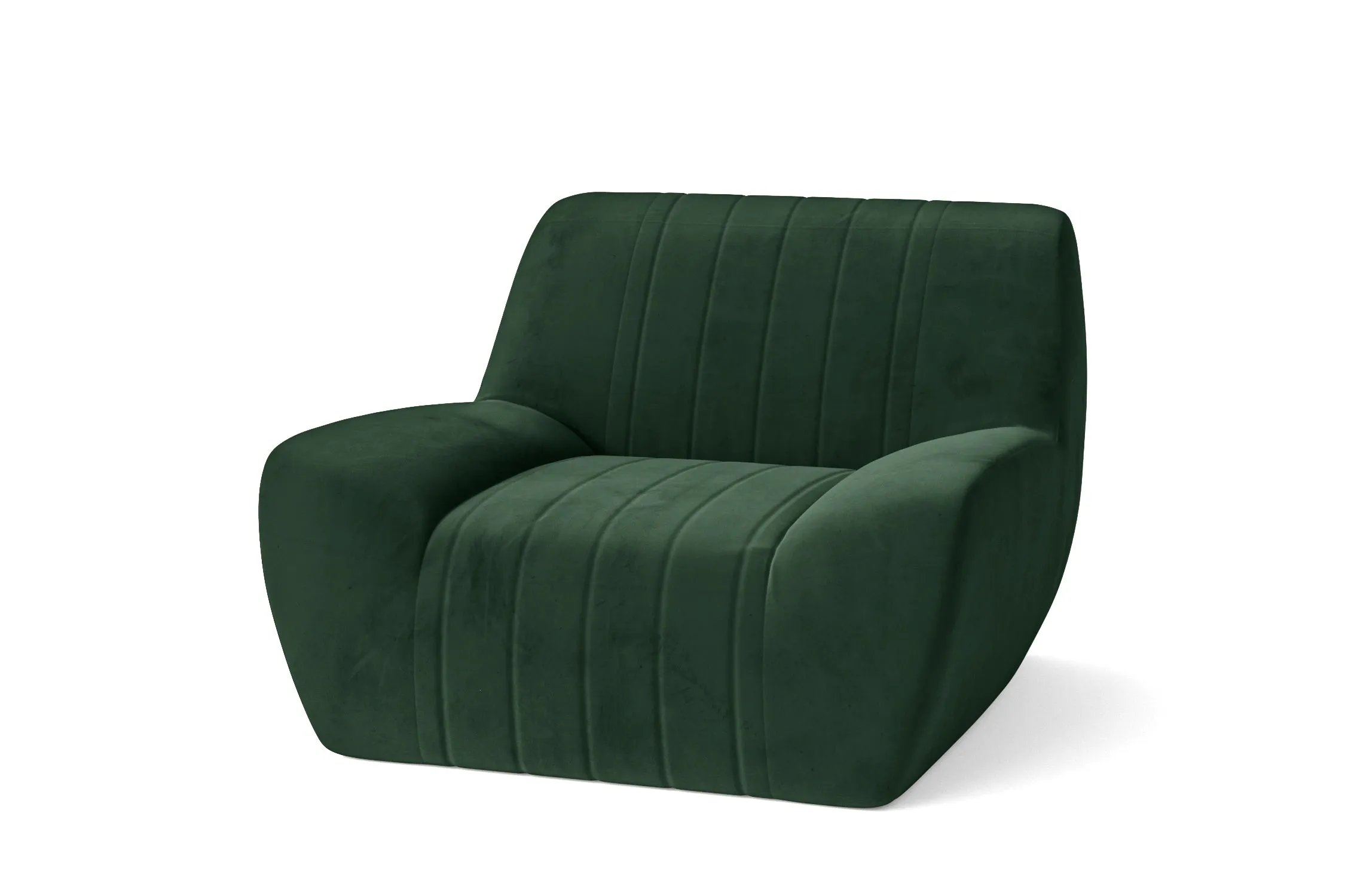 Trapani Armchair Green Velvet