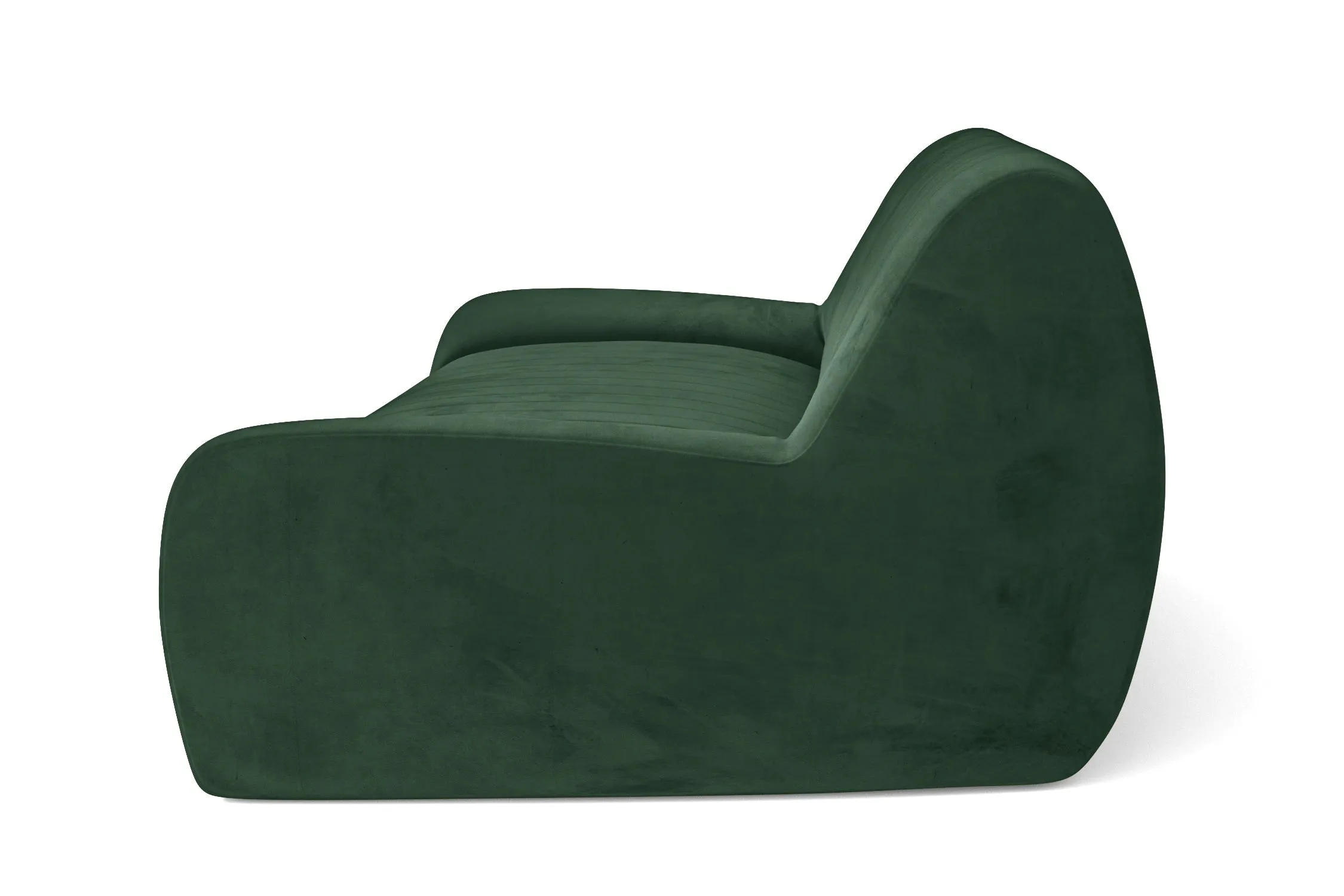 Trapani Armchair Green Velvet
