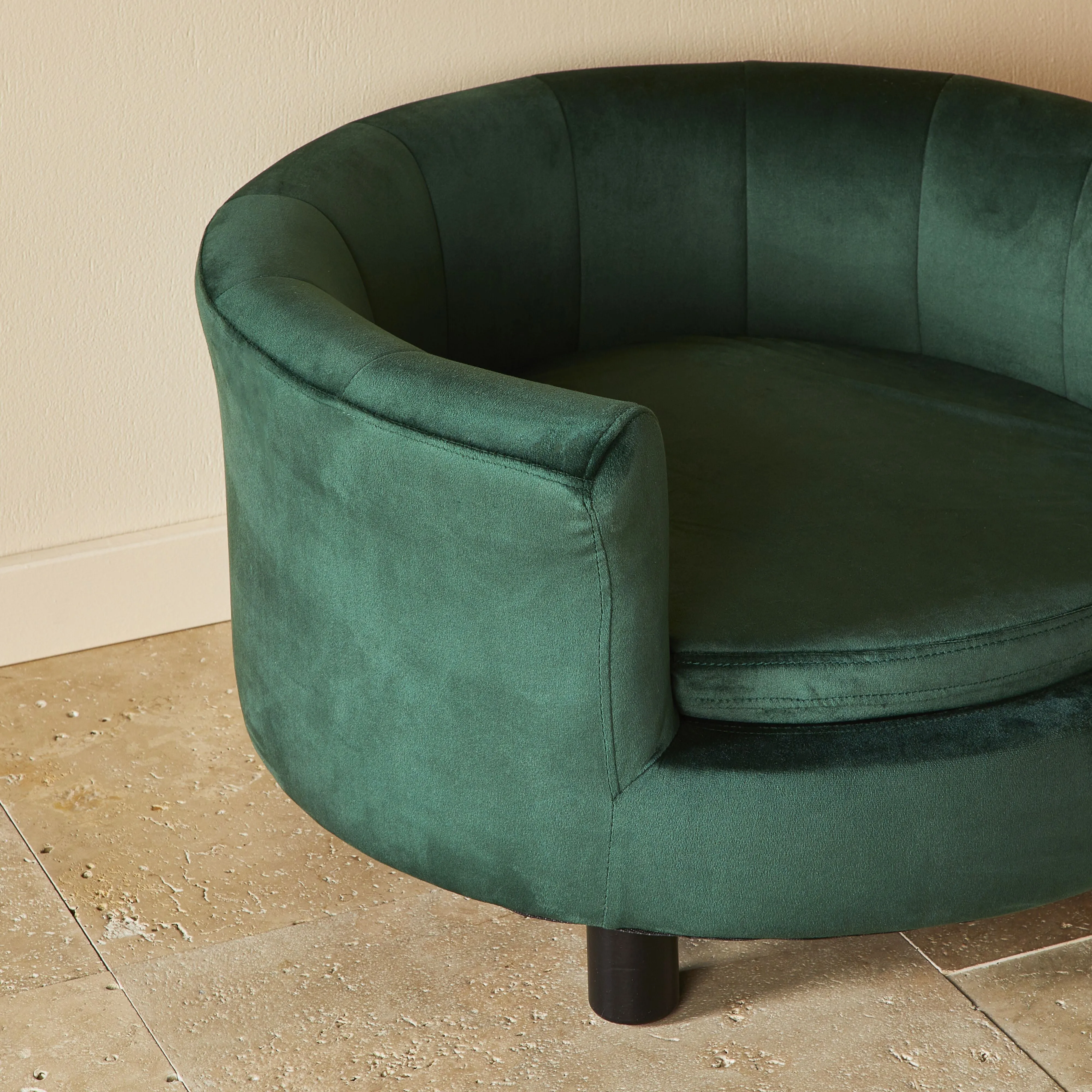 Vivienne Velvet Pet Bed Forest 65x65x36cm