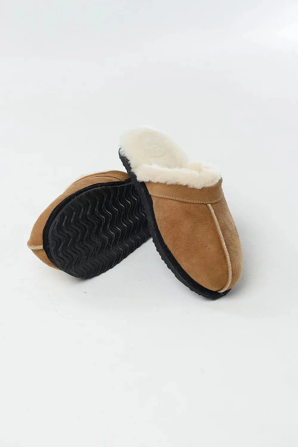 Wedge Sole Home Slippers in Ginger color